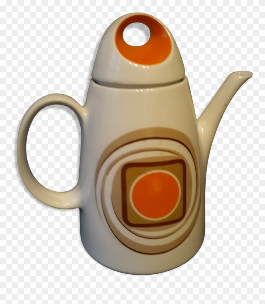 Teapot Pop Art Vintage Porcelain Clipart