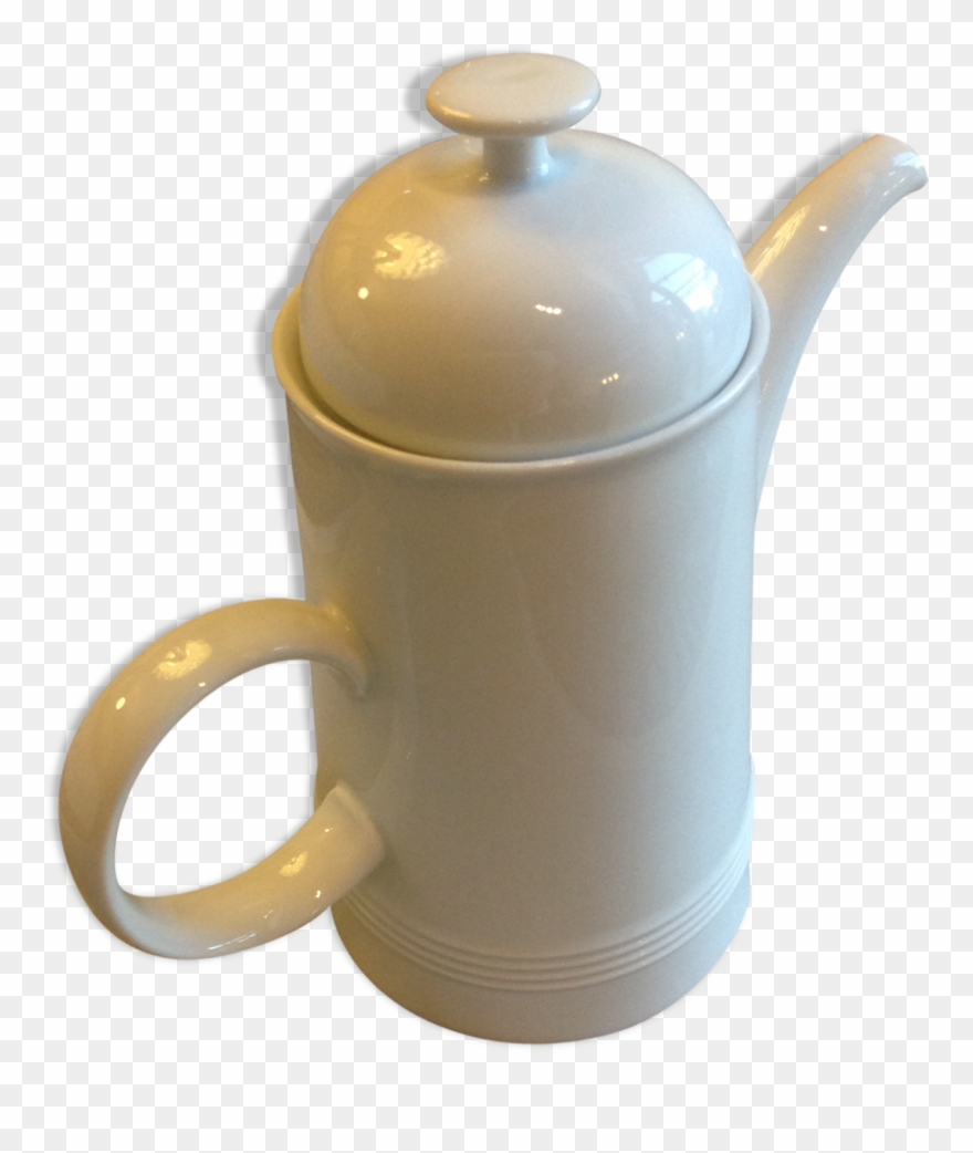 Coffeemaker Melitta 70's White Vintage Ceramic Clipart