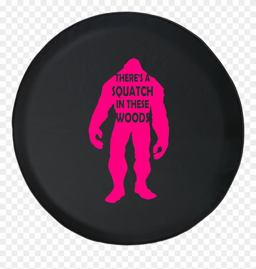 There's A Squatch In These Woods Bigfoot Yeti Offroad Clipart