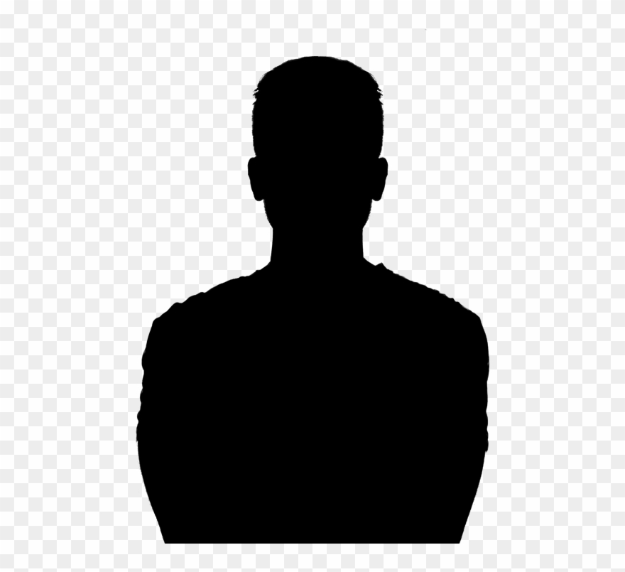 Silhouette Headshot Clip Art - Png Download