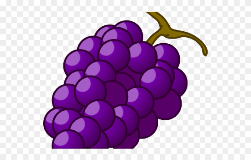 Grapes Clipart Autumn Fruit - Png Download