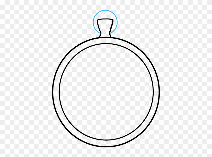 How To Draw Pocket Watch Clipart