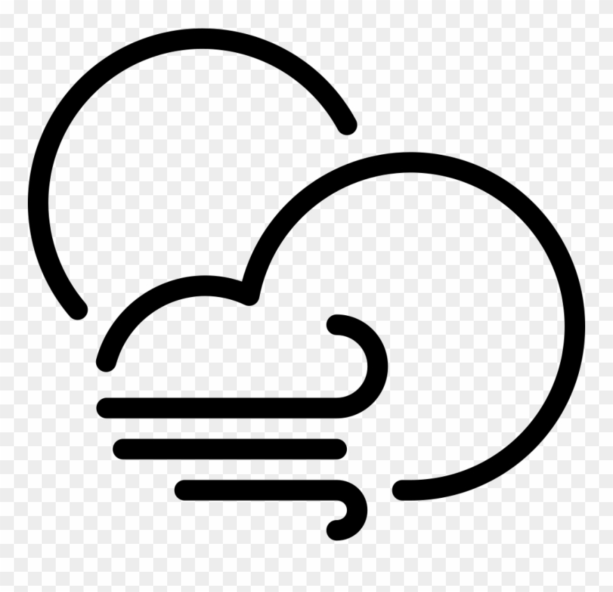 Partly Windy Comments Clipart