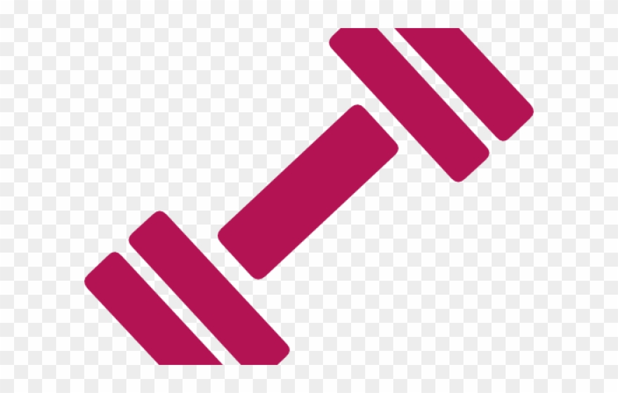 Pink Clipart Barbell - Png Download