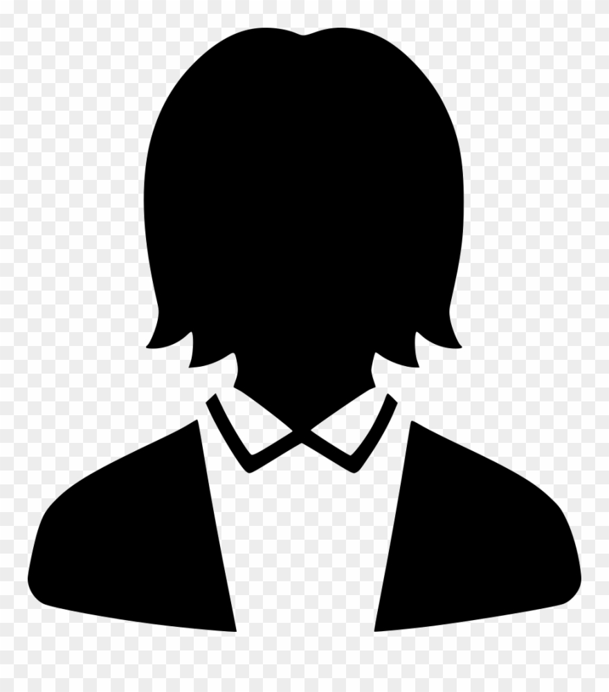 Work Profile User Default Female Suit Comments Clipart
