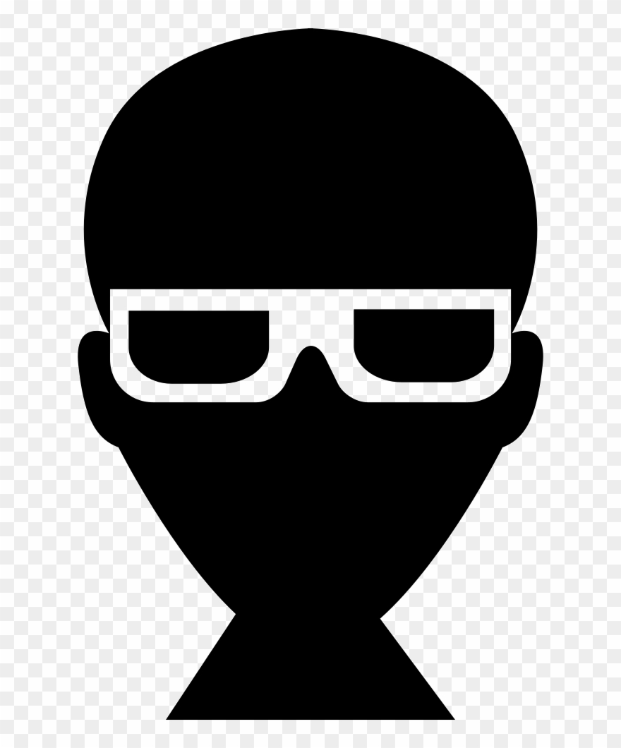 Male Head With Glasses Comments Clipart