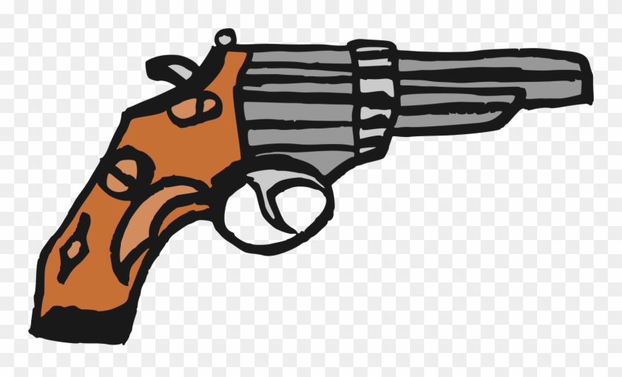 Comic Pistol Transparent Clipart