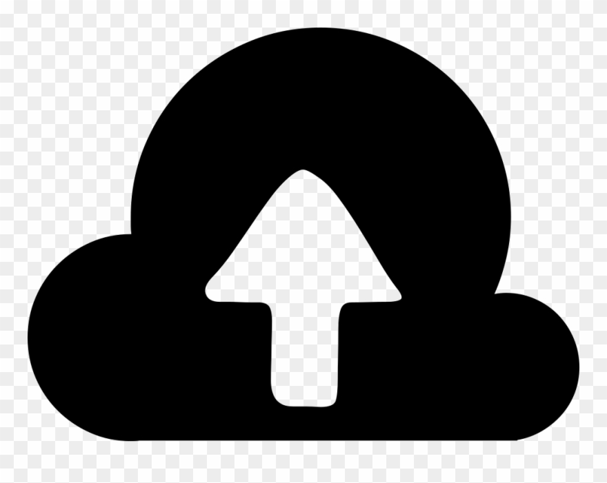 Orange Cloud Upload Comments Clipart