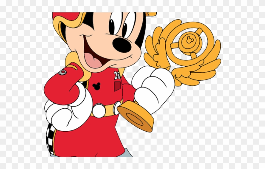 Mickey Mouse Clipart Racer - Png Download