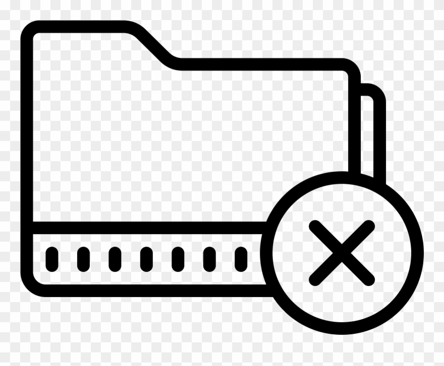 Delete Folder Icon Clipart