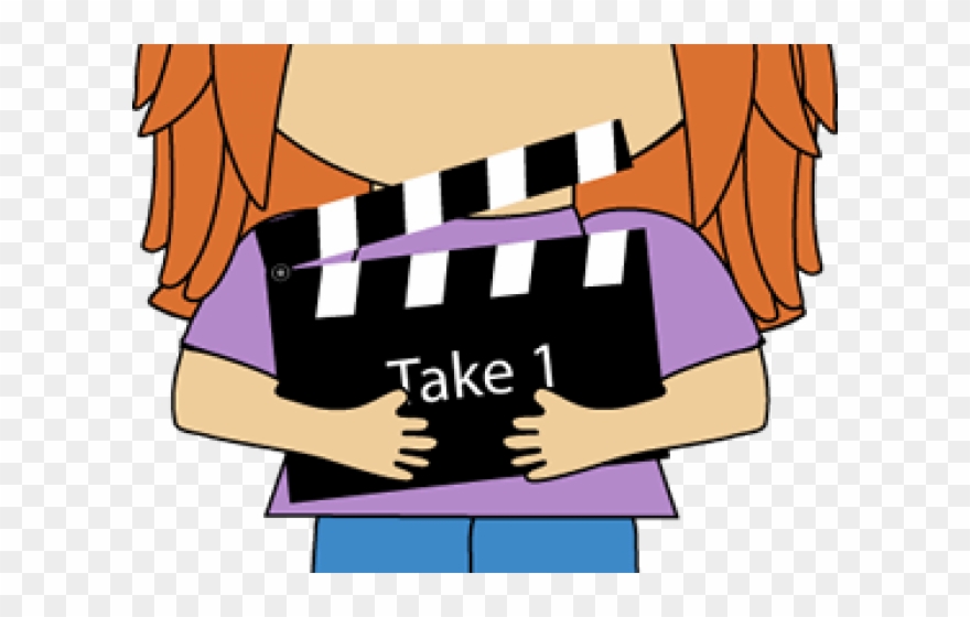 Clapperboard Clipart Movie Theater - Png Download