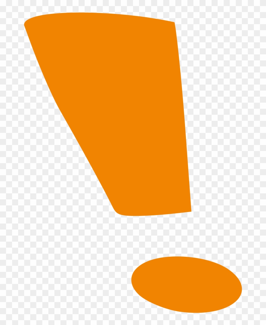 Orange Exclamation Mark Clipart