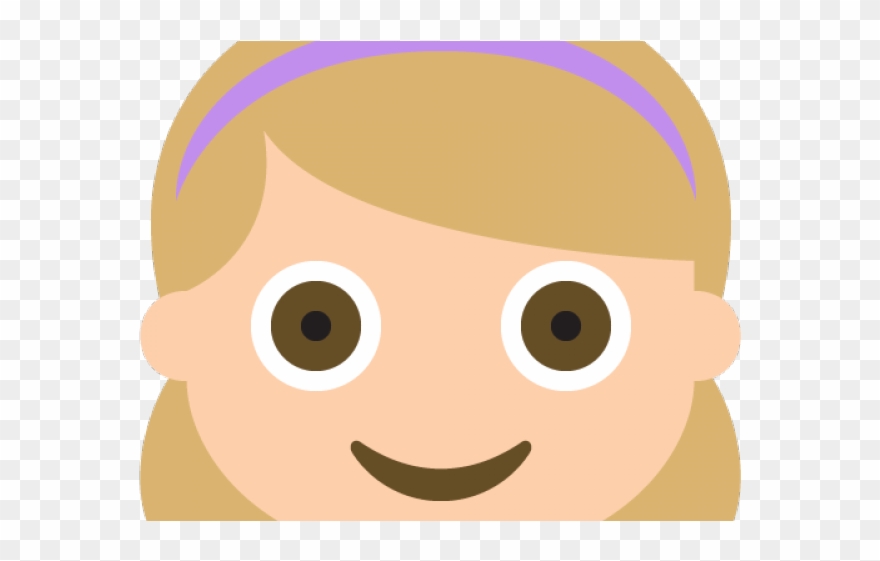 Emoji Face Clipart Girl - Png Download
