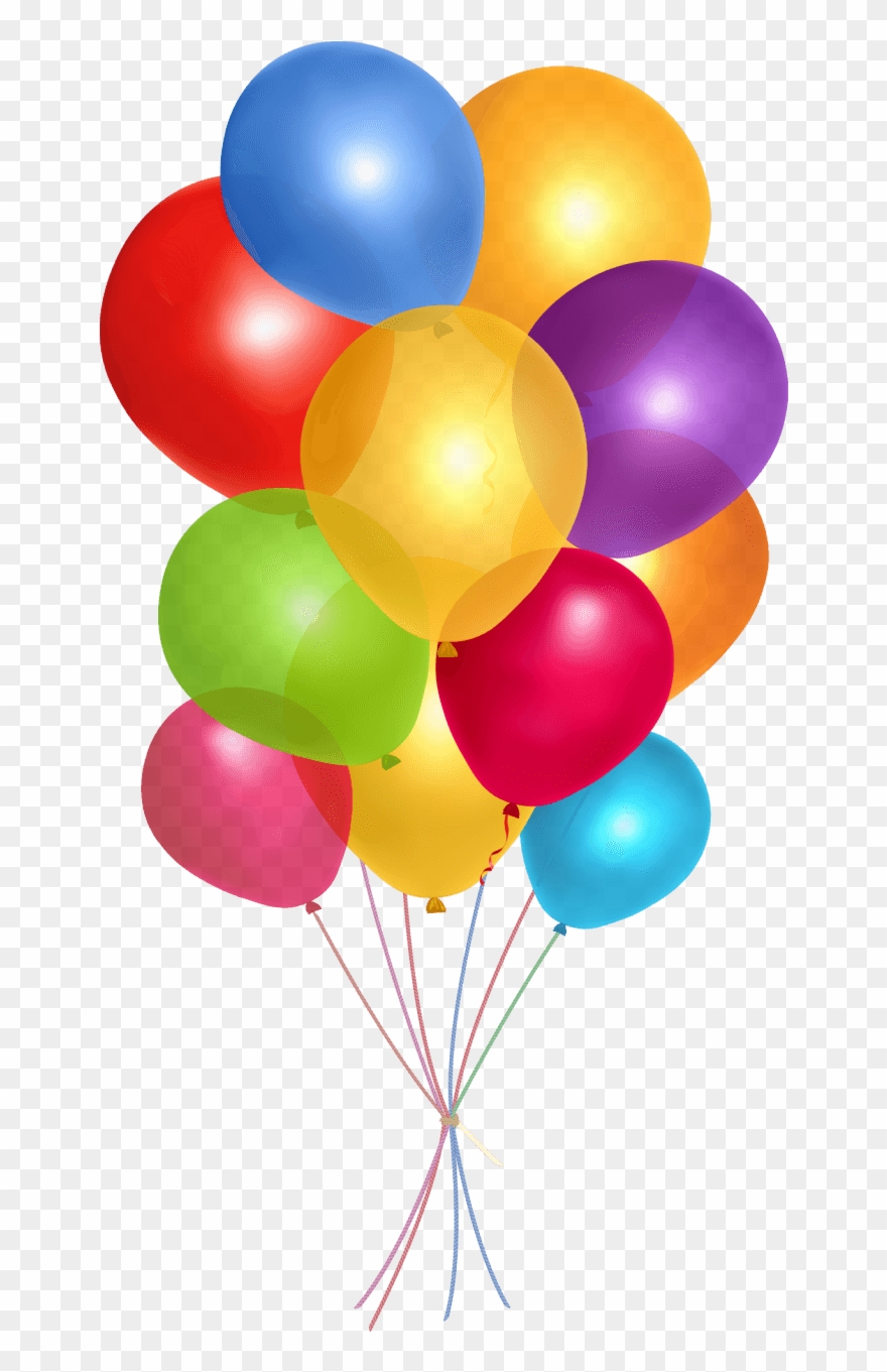 Clip Freeuse Download Clipart Bunch Of Balloons - Png Download