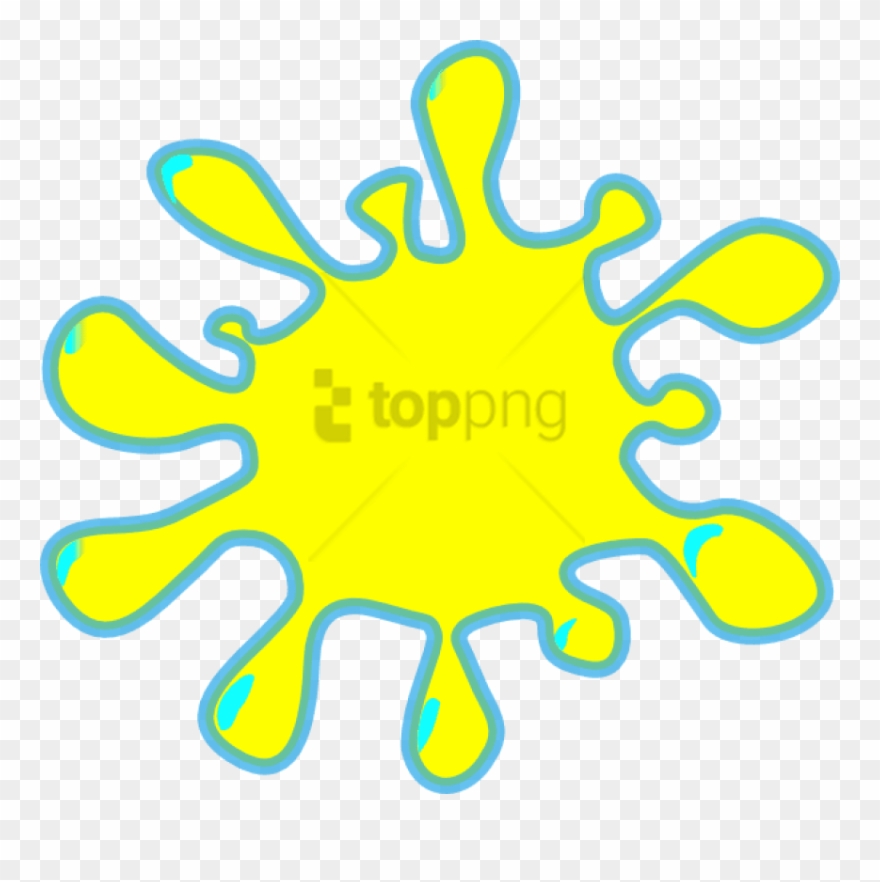 Yellow Splash Clip Art At Clker - Png Download