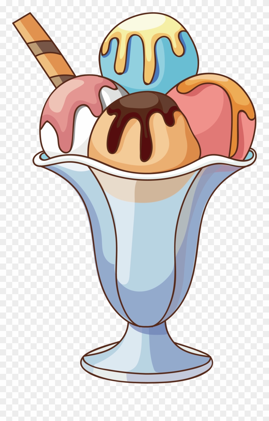 Ice Cream Coloring Book Drawing Clipart