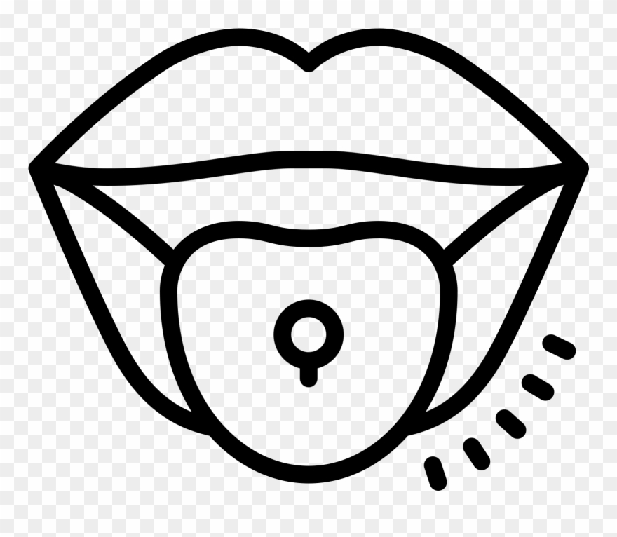 Tongue Clip Vector - Png Download