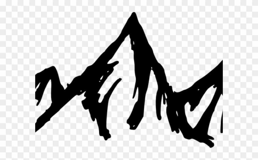 Drawn Mountain Vector Clipart