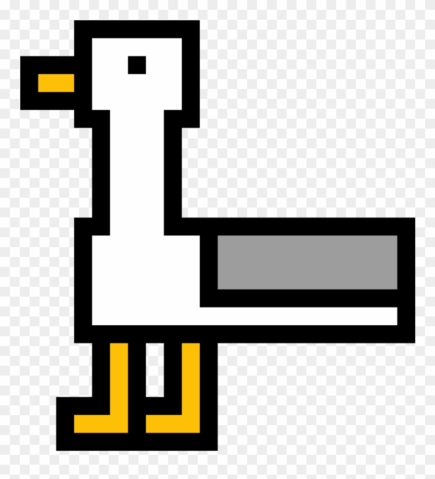 Seagull Pixel Art Clipart