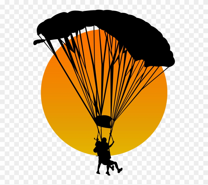 Parachutist Clipart Thrill - Png Download