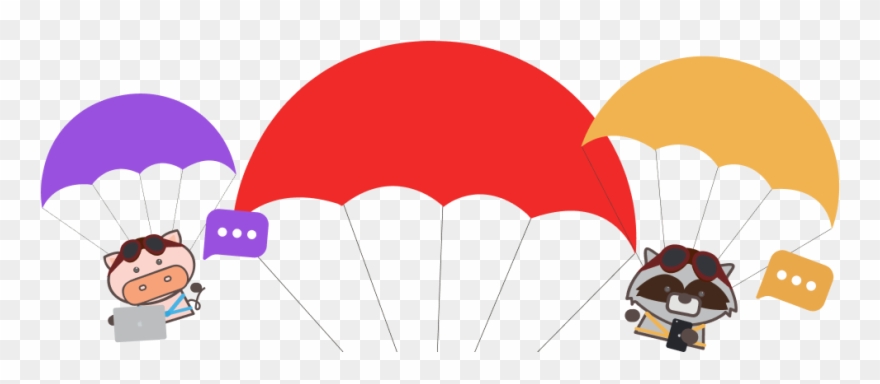 Parachuters Clipart