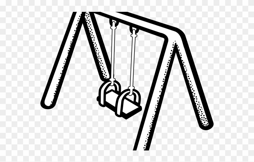 Swing Clipart Black And White - Png Download