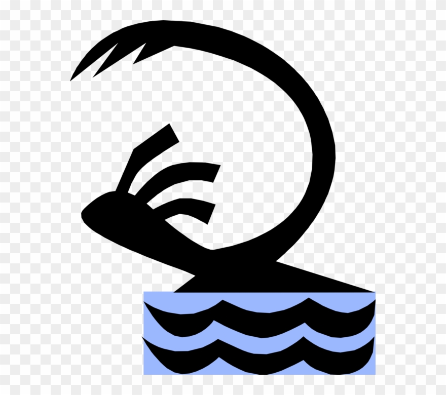 Vector Illustration Of Competitive Swimmer Swims The Clipart