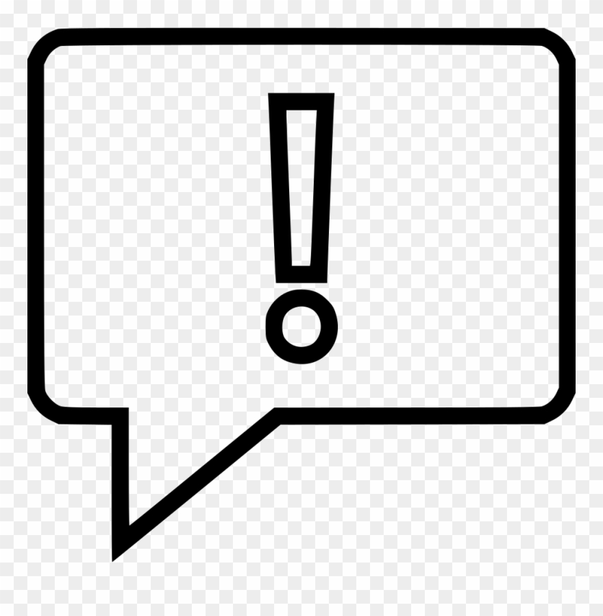 Exclamation Point Comments Clipart