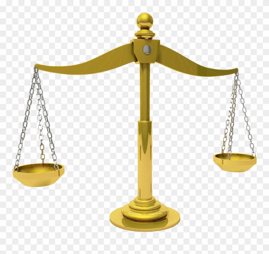 Brass Scales Of Justice Clipart