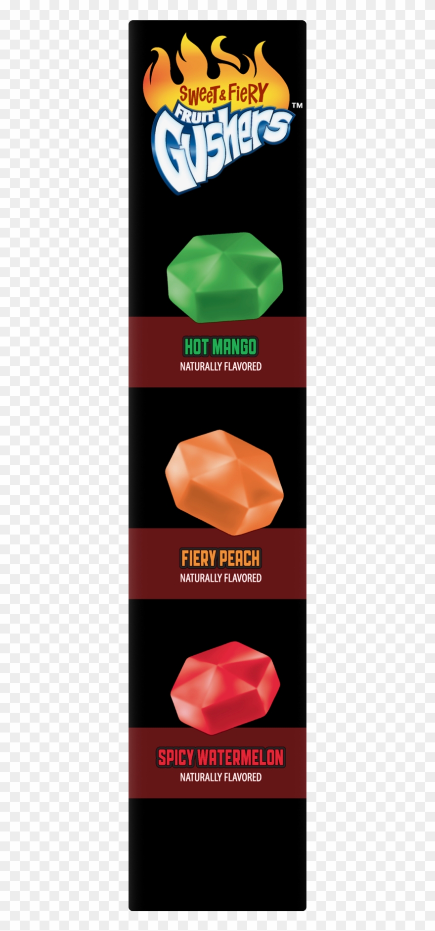 Fruit Gushers Sweet & Fiery Fruit Flavored Snacks Pouches, Clipart