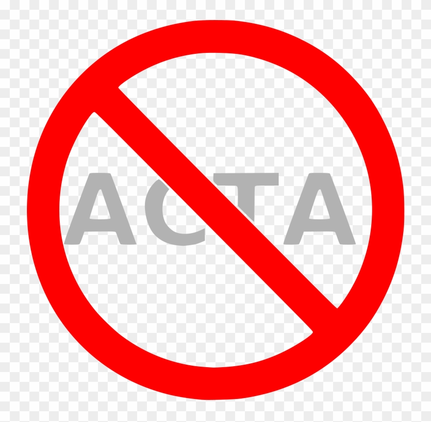 Stop Acta Clip Art Download - Png Download