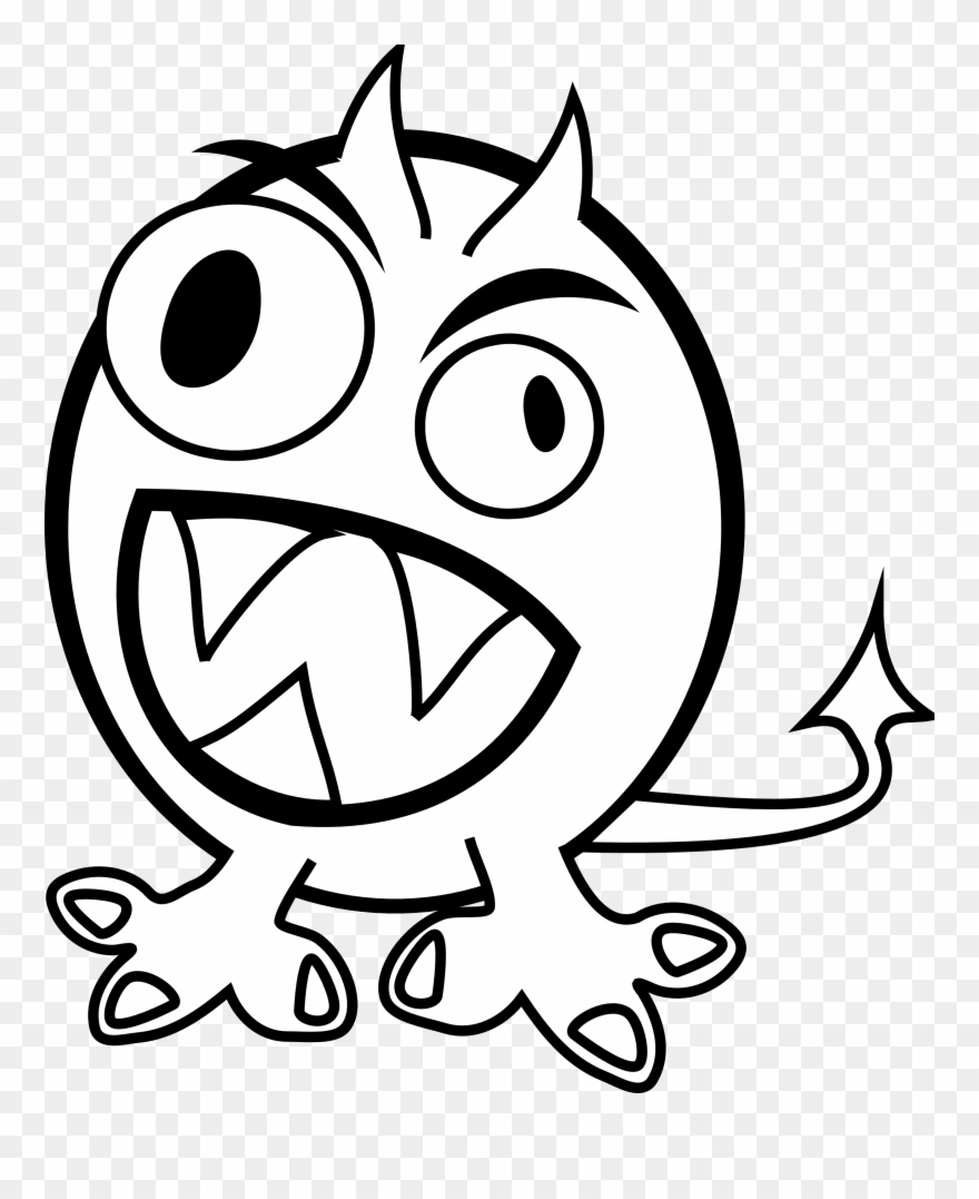 Clipart Of Quiet, Fuzzy And Horror - Png Download