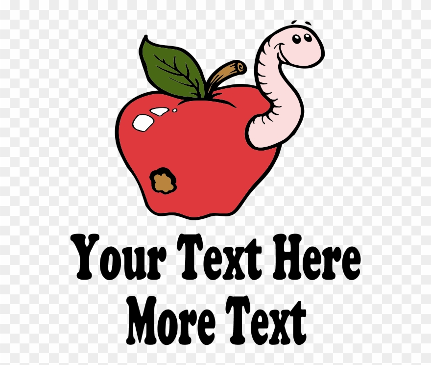 Red Apple Teacher Wall Decal Clipart