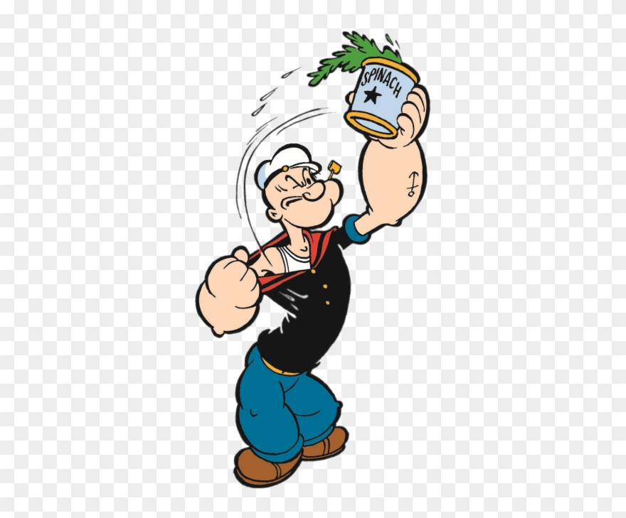 Free Png Download Popeye With Can Of Spinach Clipart Transparent Png