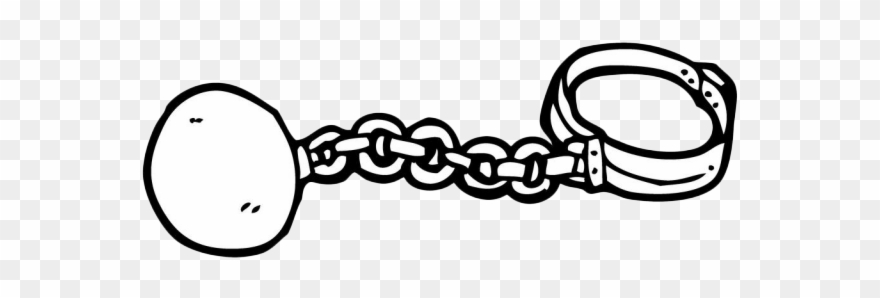 Drawn Chain Handcuffs Clipart