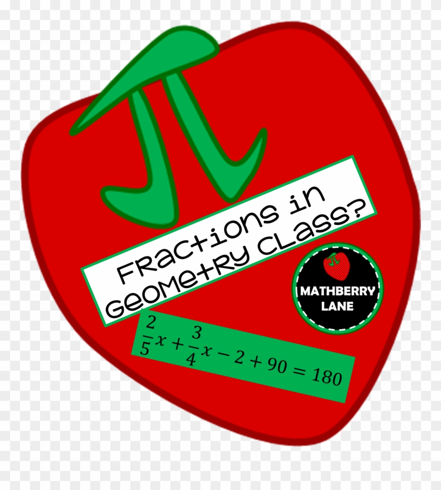 Geometry Class And Fractions Clipart