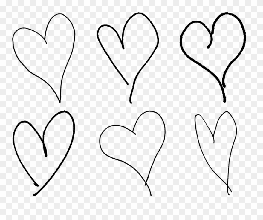 Free Png Download Hand Drawn Heart Png Images Background Clipart