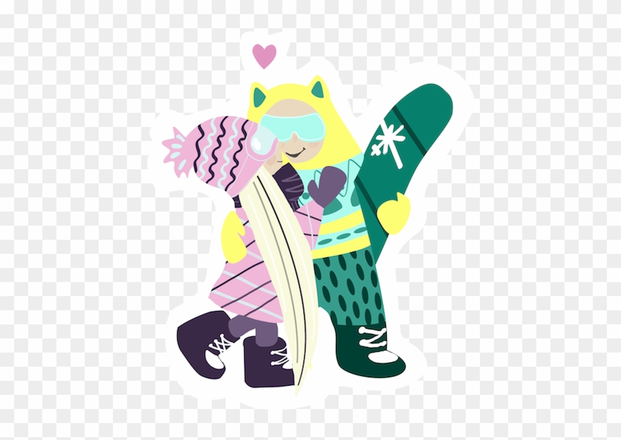 Ski Sticker My New Stickers On The Clipart