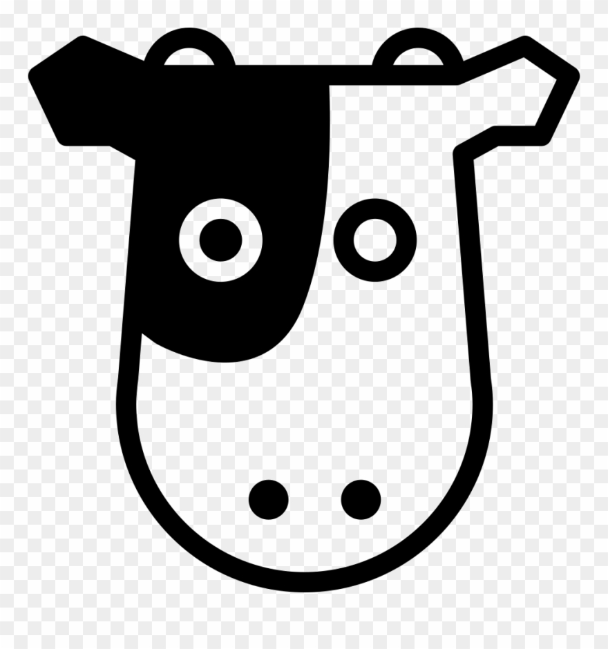 Cow Frontal Head Comments Clipart
