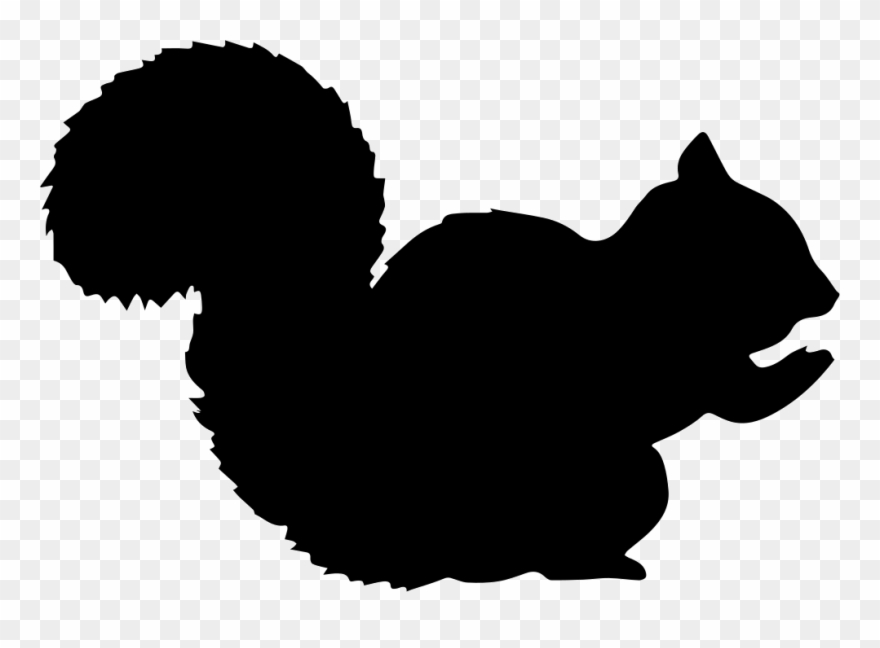 Squirrel Shape Comments Clipart