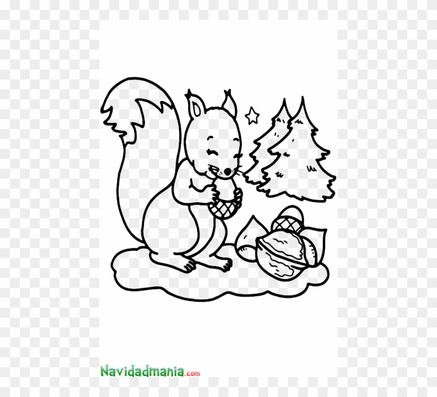 Squirrel Silhouette Clip Art - Png Download