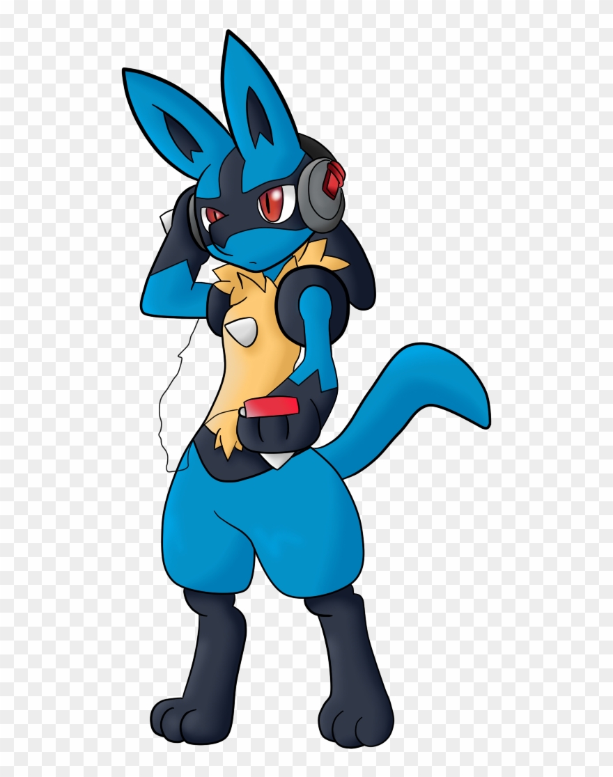 Lucario With Hearing Aids By Richy Miner Clipart