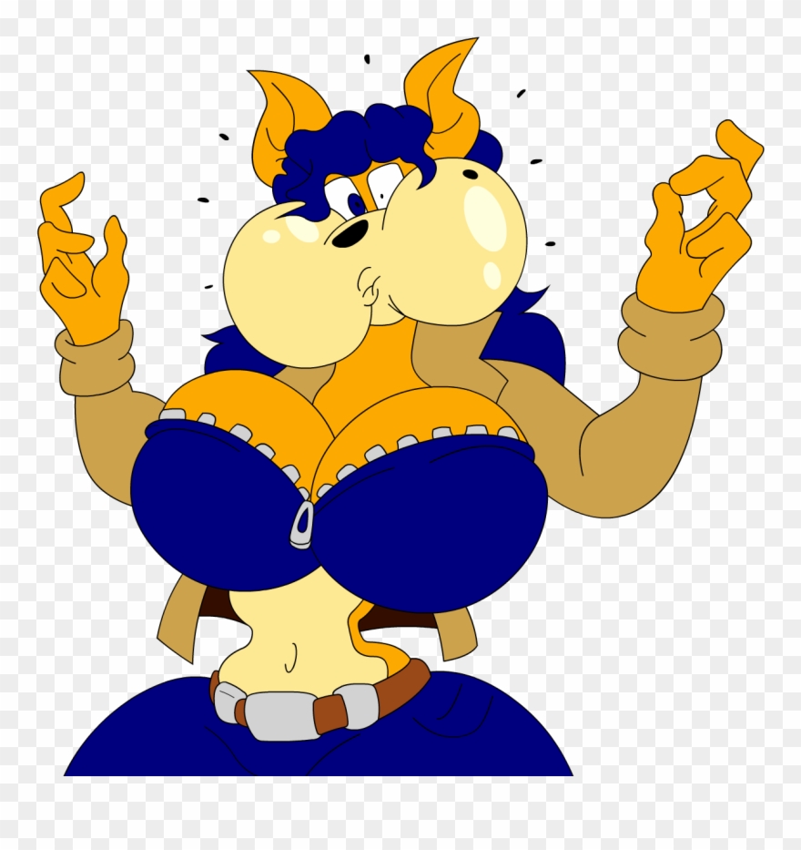 Carmelita Fox Holding Breath Virus-20 Colored Clipart