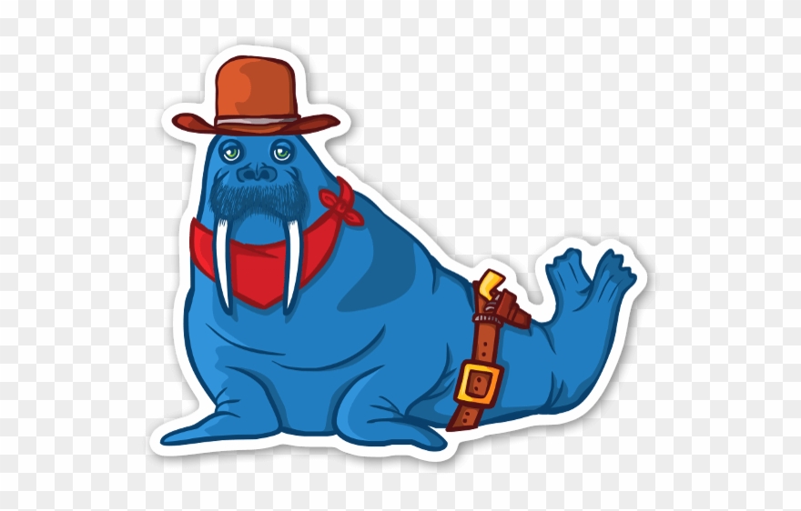 The Blue Walrus Clipart