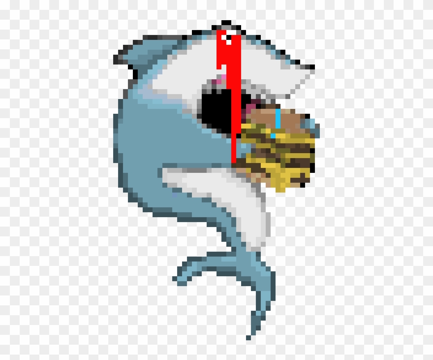 Shark Eating A Cheese Burger- H2o Delirious Clipart