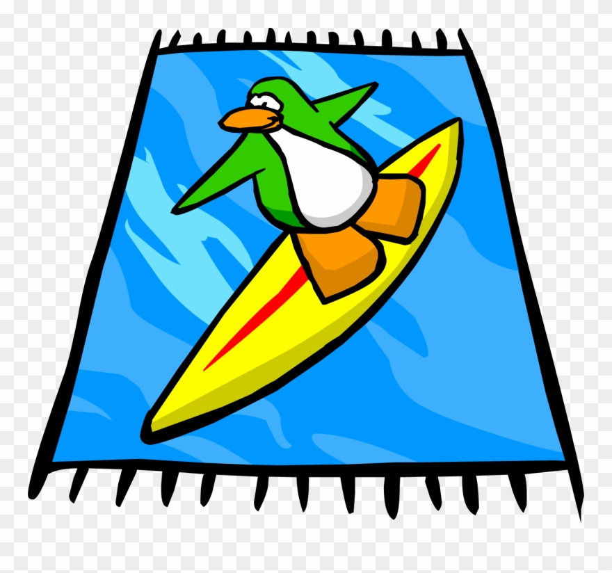 Surf Beach Towel Sprite Clipart