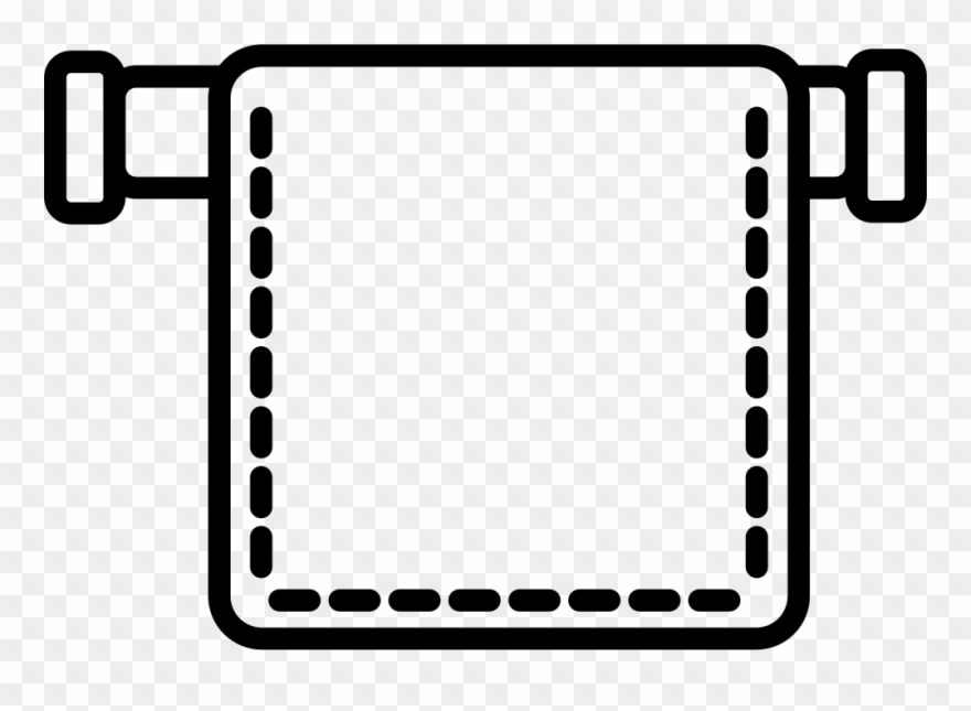 Towel Outline Comments Clipart