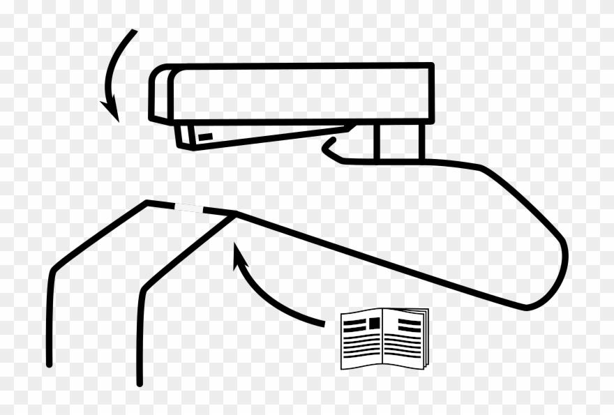 Saddle Stitch Stapler Clipart