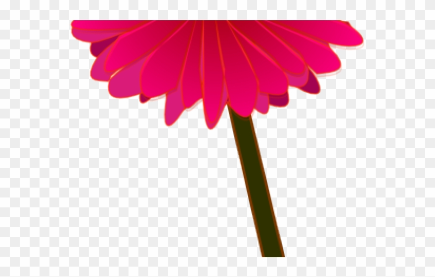 Red Flower Clipart Gerbera - Png Download