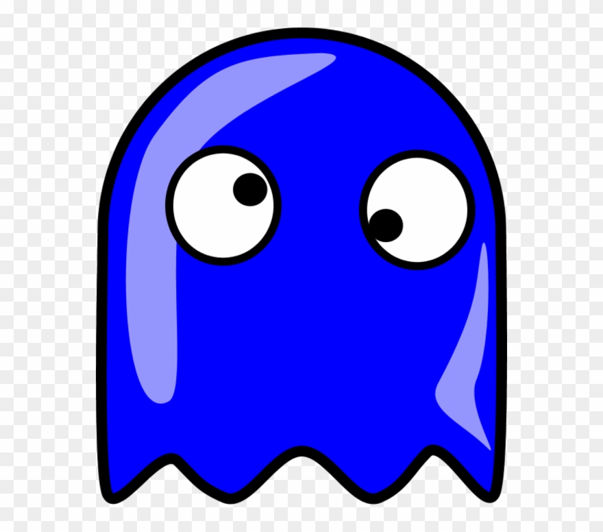 Pacman Yellow Ghost Vector Clip Art - Png Download